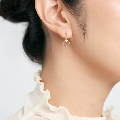 K10 イチゴモチーフ フックピアス