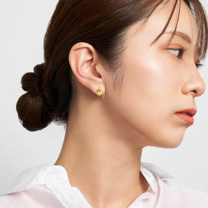 K10 イエローベリル スタッドピアス