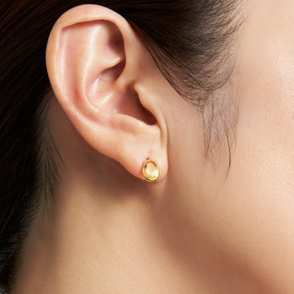 K10 イエローベリル スタッドピアス