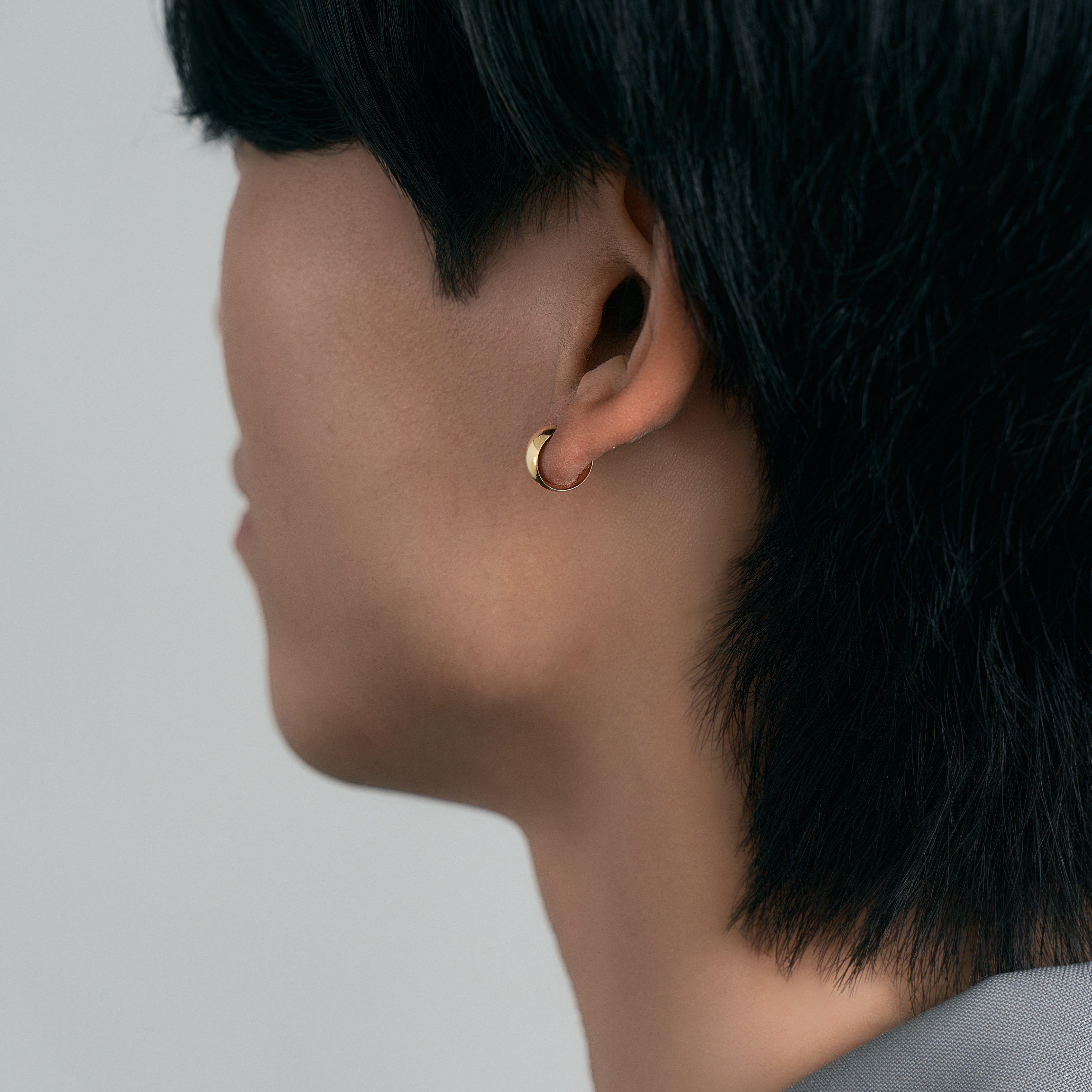 k18フープピアス K18 フープピアス（Mサイズ-太）- me.（エムイードット）