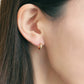 【片耳】K18 月甲 フープピアス（10×3）