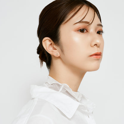 K10 星 スタッドピアス（グリーンアメジスト)