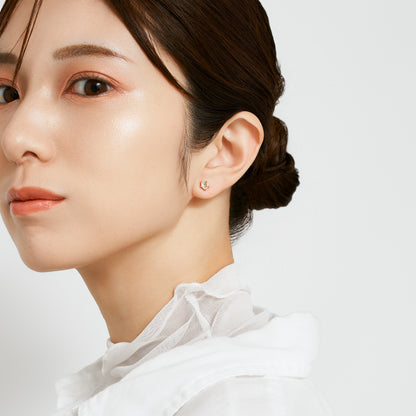 K10 星 スタッドピアス（グリーンアメジスト)