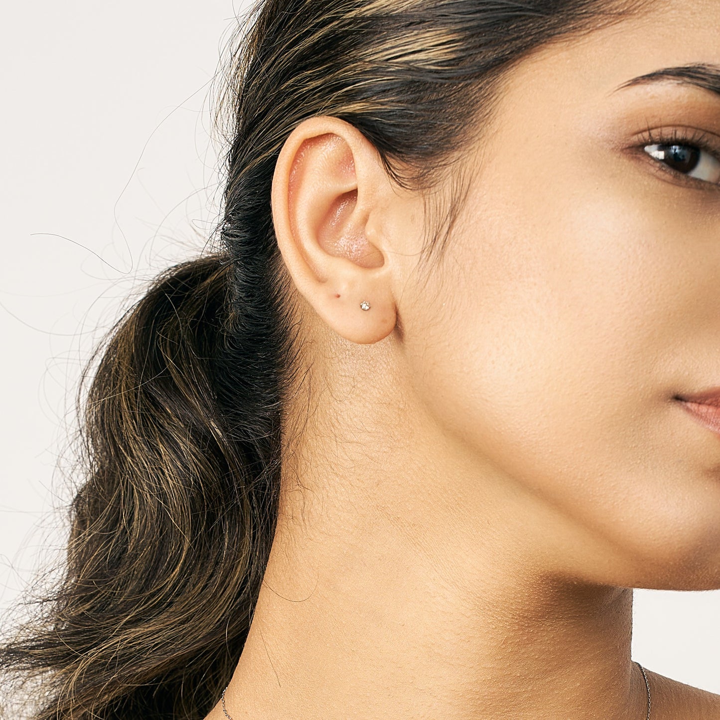 【限定】PT900 一粒ダイヤモンド スタッドピアス 計0.08ct