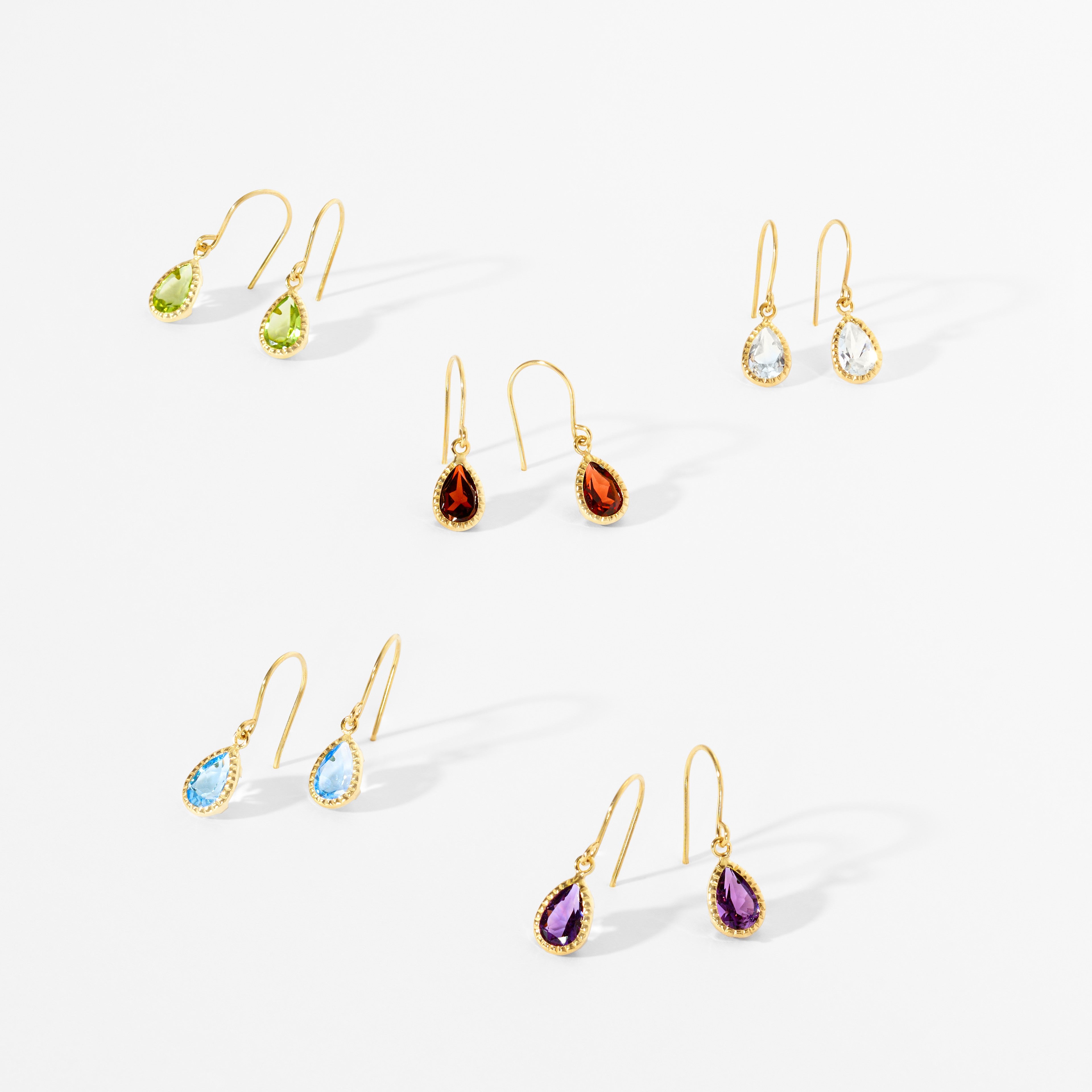 K10 ブルートパーズ フックピアス - me.（エムイードット）