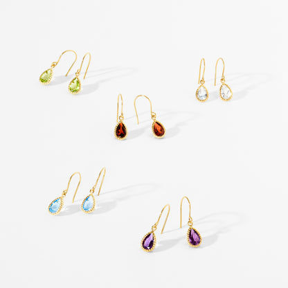 K10 ブルートパーズ フックピアス