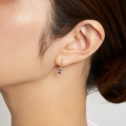 K10 アメジスト フックピアス