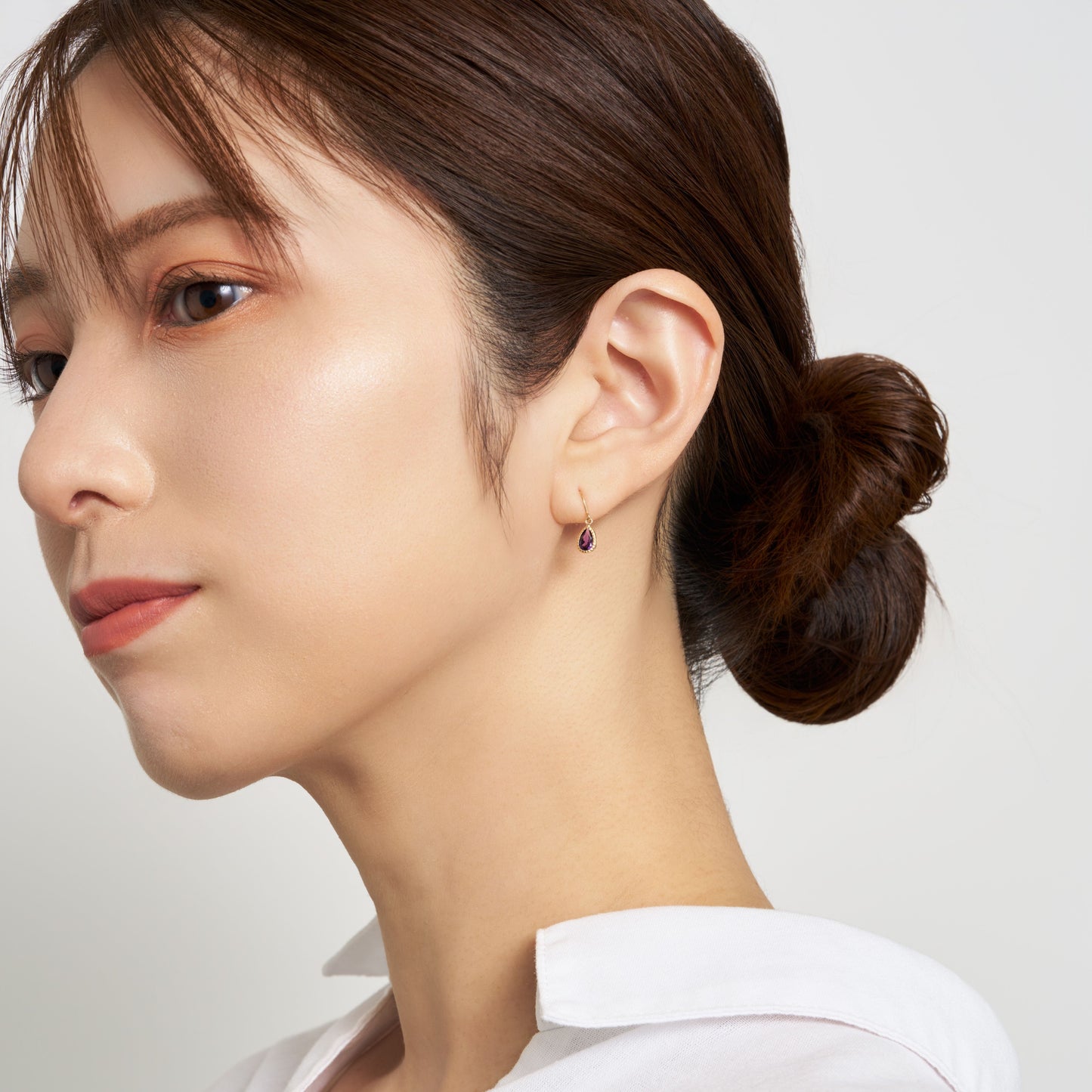 K10 アメジスト フックピアス