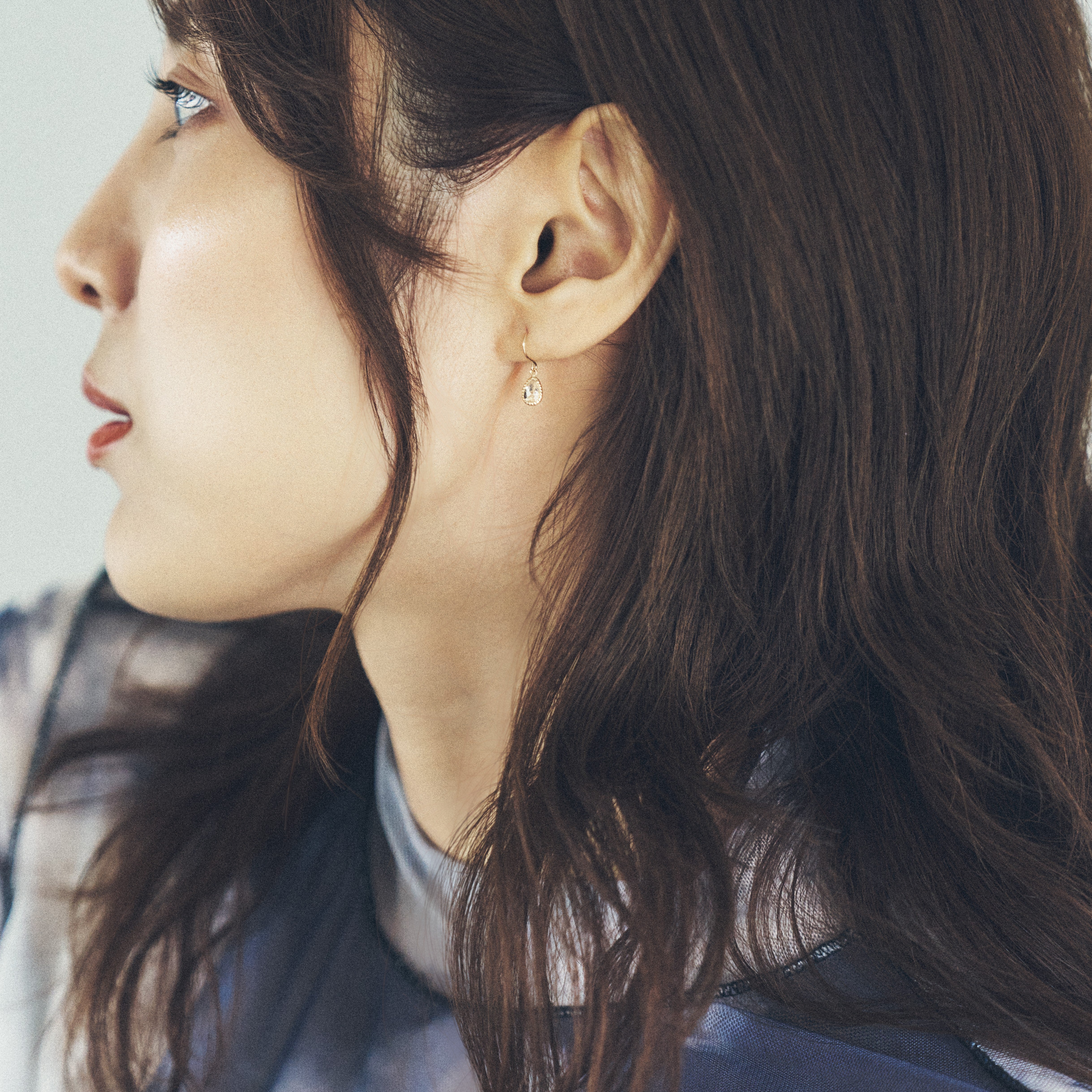 K10 クォーツ フックピアス - me.（エムイードット）