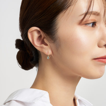 K10 ブルートパーズ フックピアス