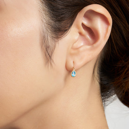 K10 ブルートパーズ フックピアス