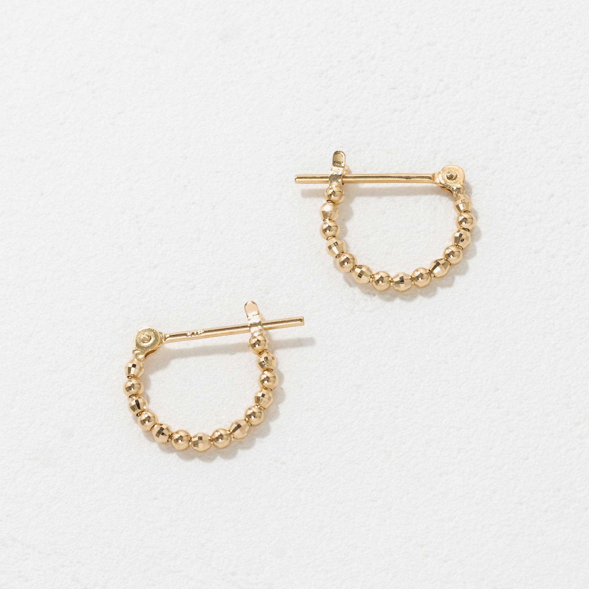 K18 ミラーボール フープ ピアス（01） – me 