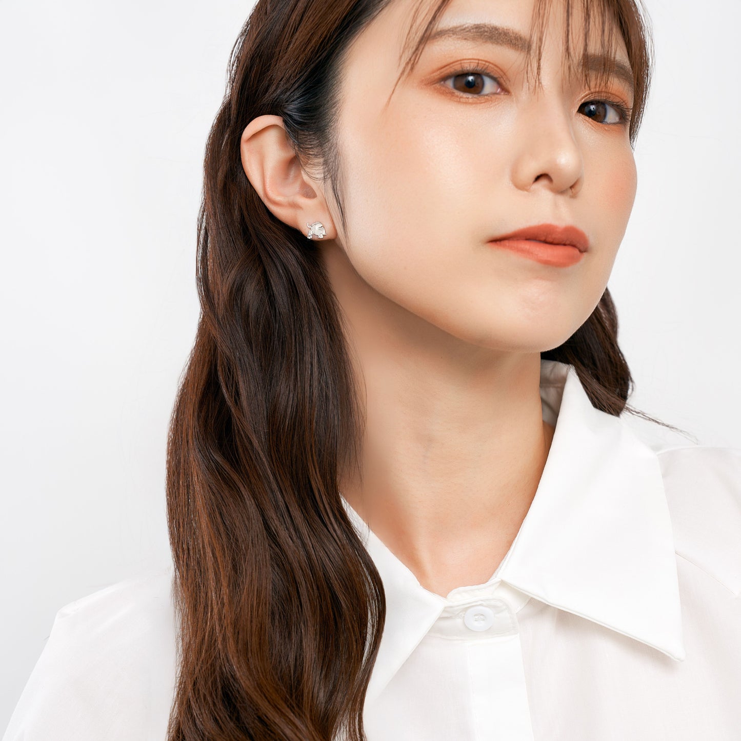 K10WG ゾウ スタッドピアス