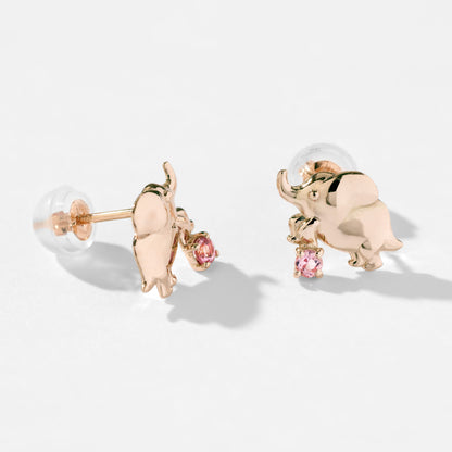 K10PG ゾウ スタッドピアス