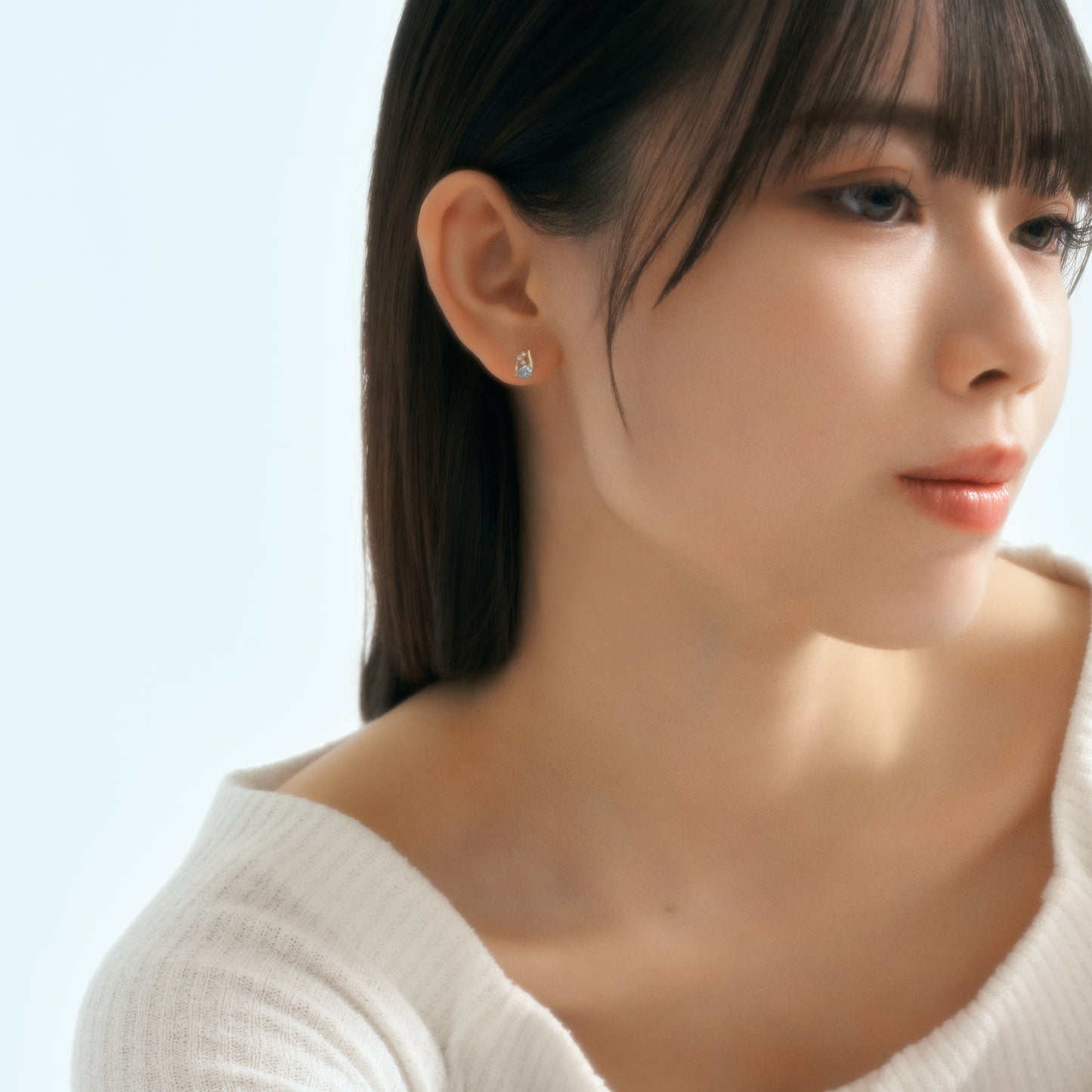 【期間限定予約販売】K10 ブルートパーズ スタッドピアス