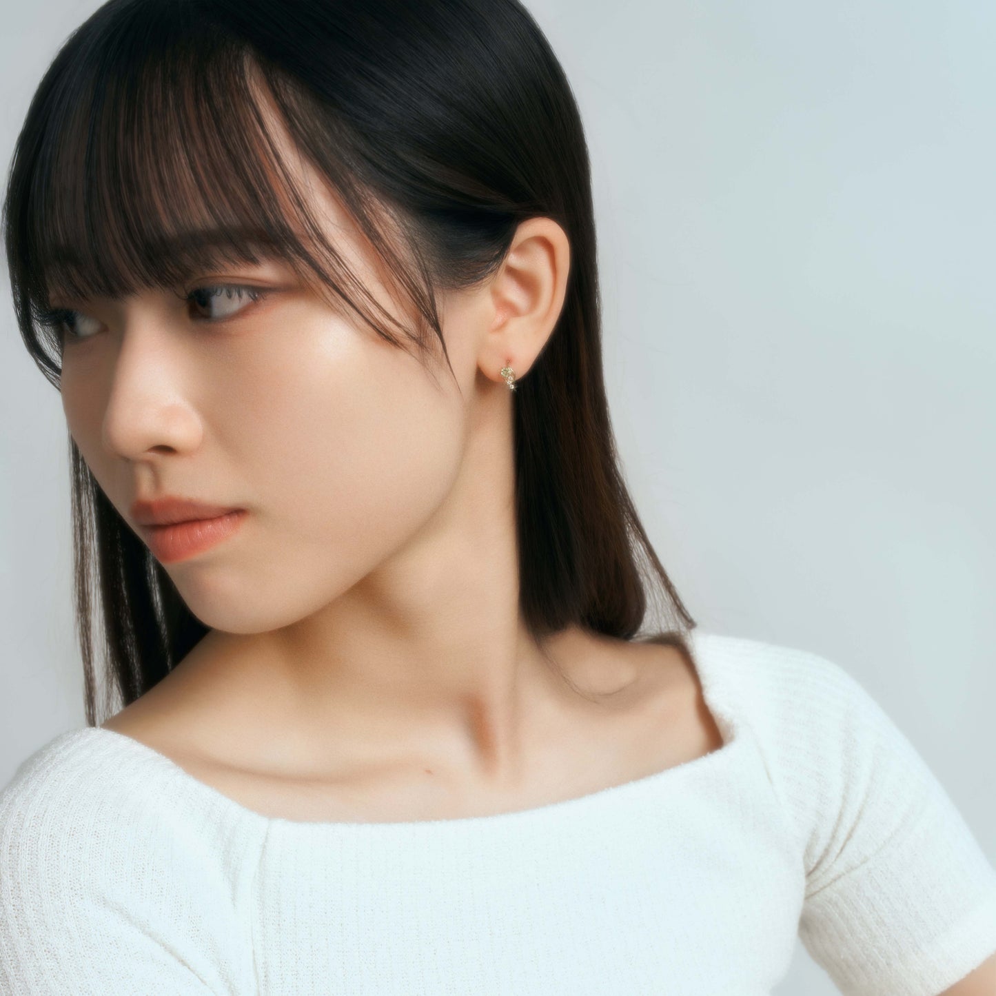 【期間限定予約販売】K10 ミントガーネット スタッドピアス