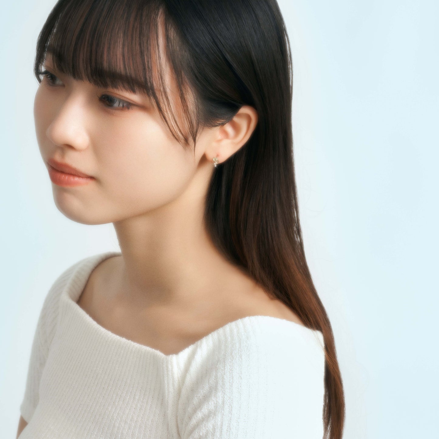 【期間限定予約販売】K10 ミントガーネット スタッドピアス