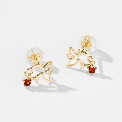 K10 金魚 スタッドピアス