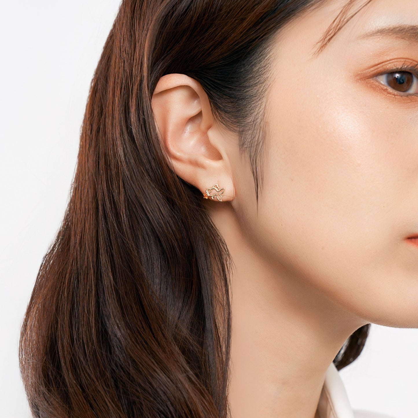 K10 金魚 スタッドピアス