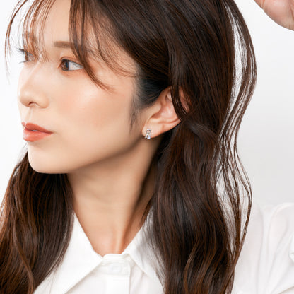 K10WG ネコ×サカナ スタッドピアス