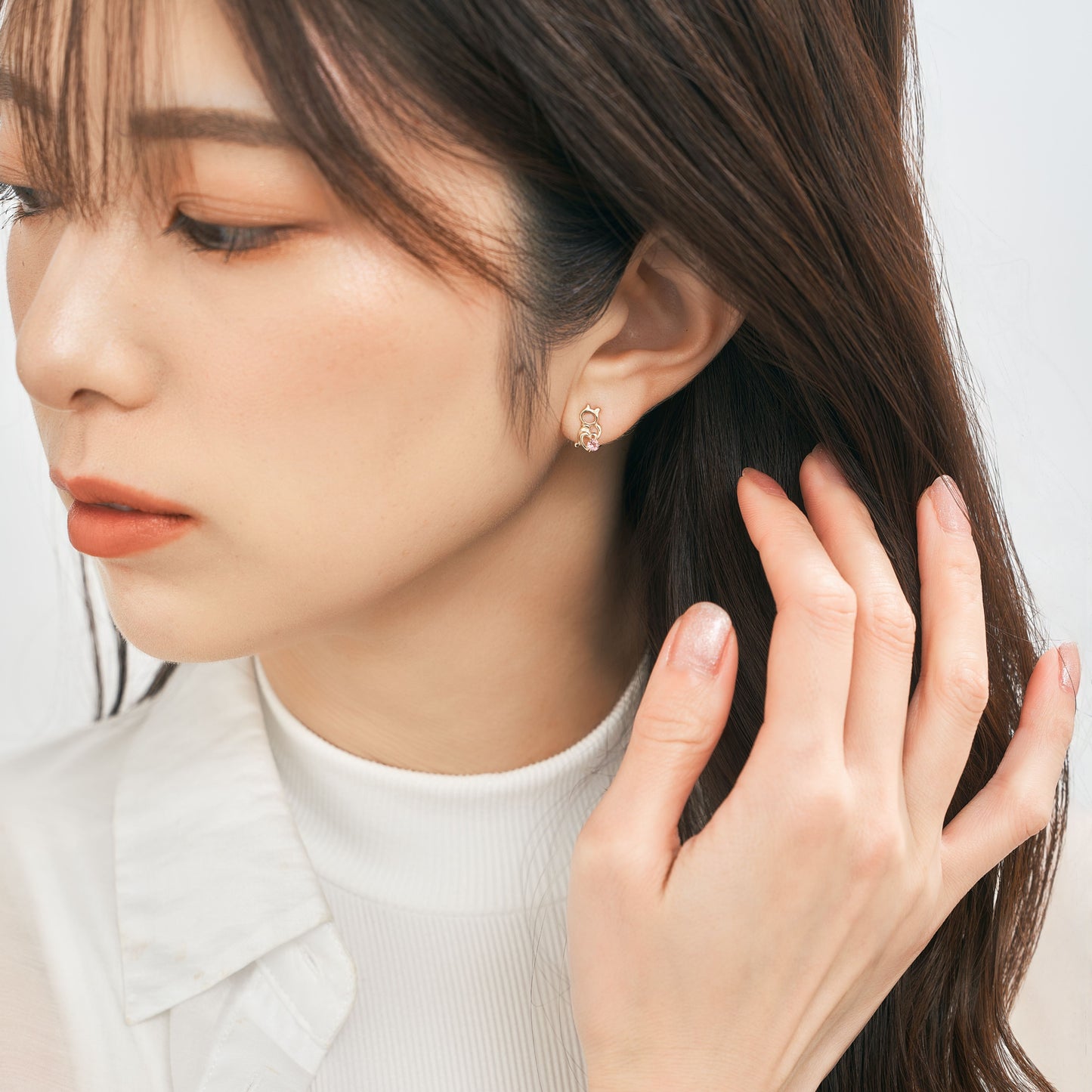 K10 ネコ×サカナ スタッドピアス