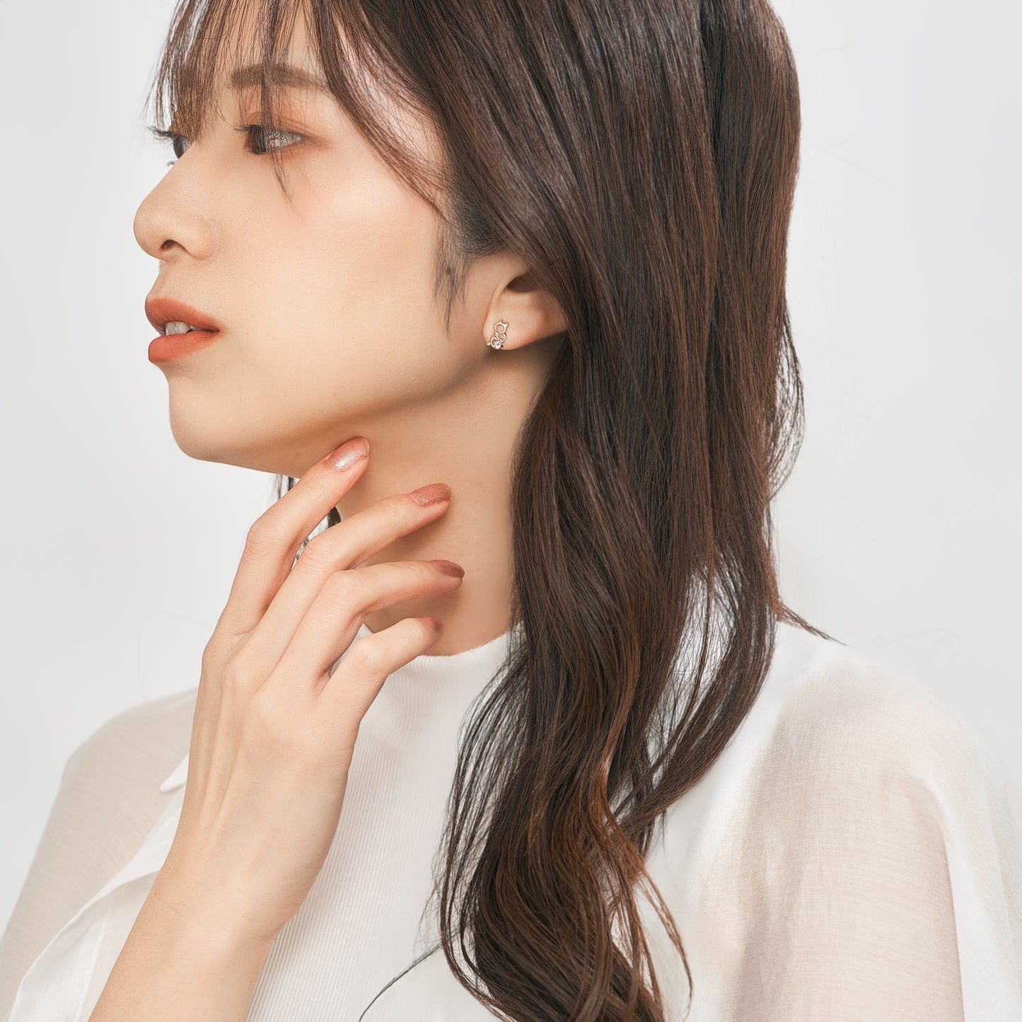 K10 ネコ×サカナ スタッドピアス