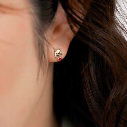 K10 柴犬 スタッドピアス（01）