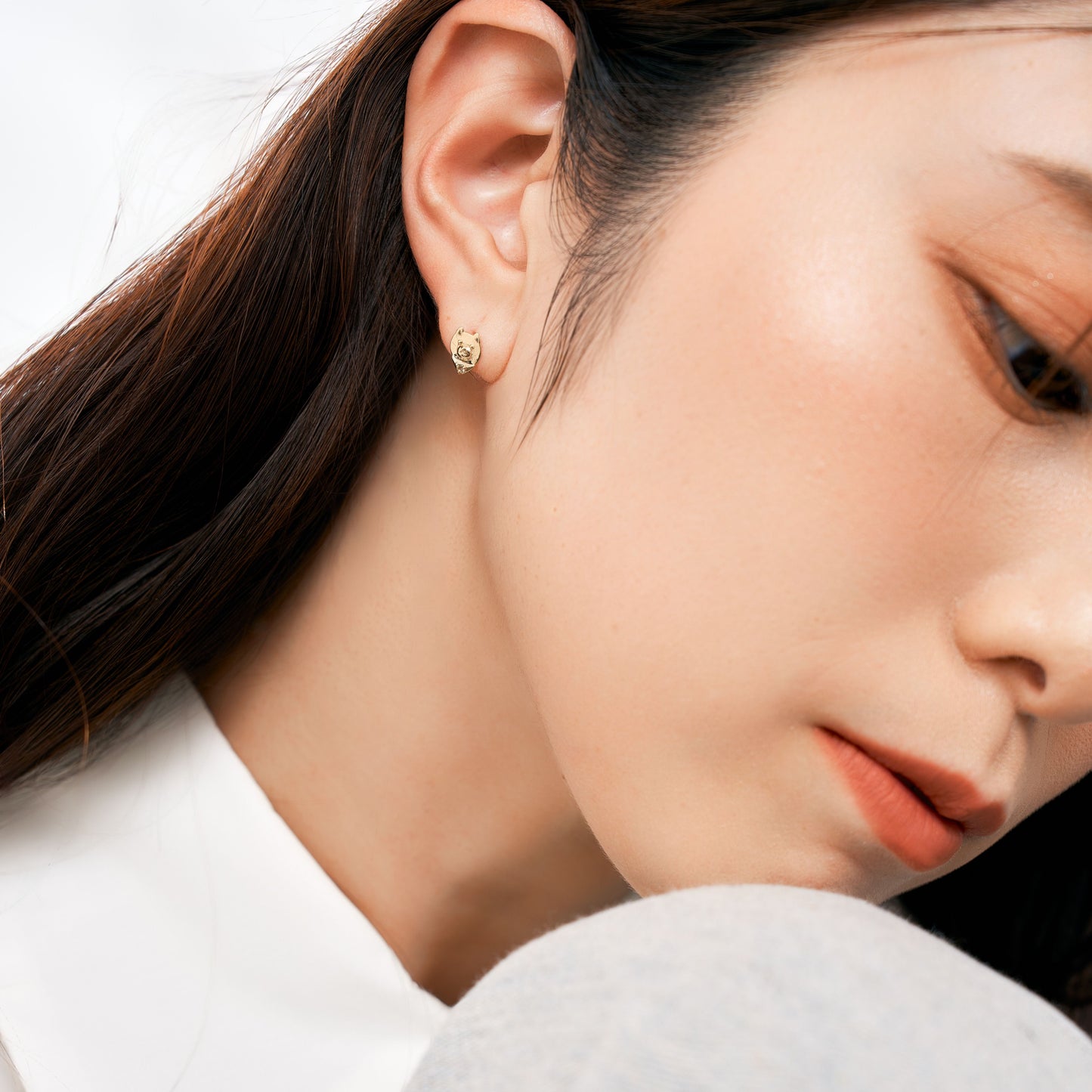 K10 柴犬 スタッドピアス（02）