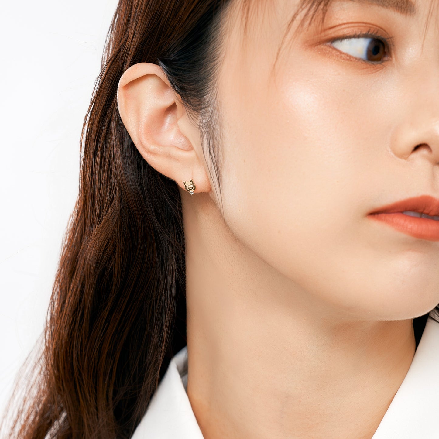 K10 柴犬 スタッドピアス（03）