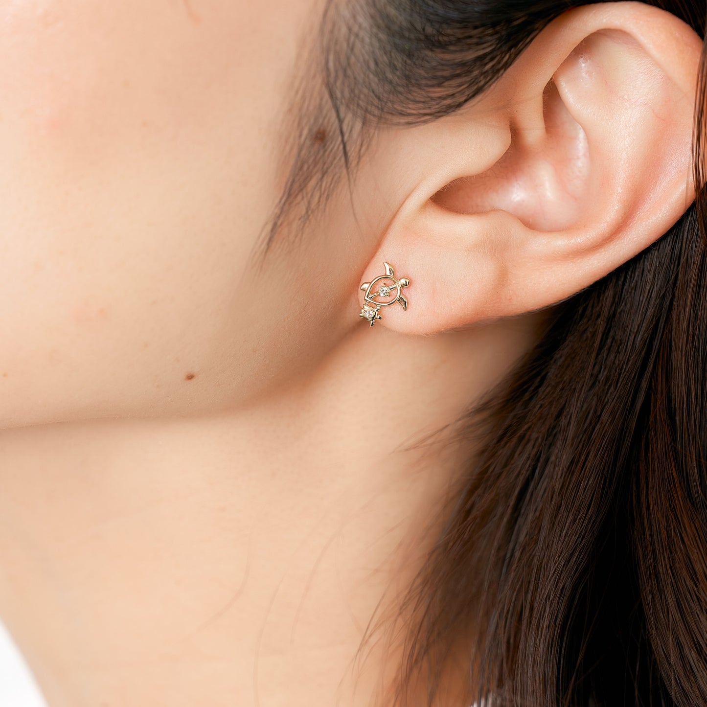 K10 親子カメ スタッドピアス