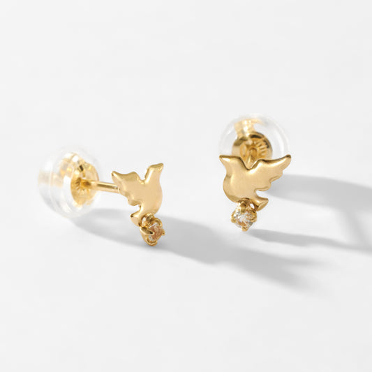 K10 小鳥 スタッドピアス