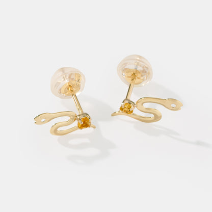 K10 ヘビ スタッドピアス