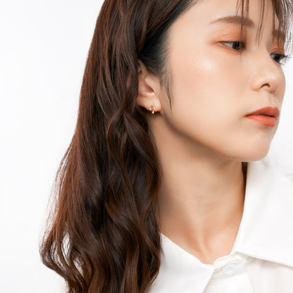 K10 ヘビ スタッドピアス