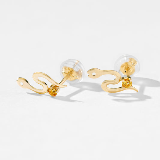 K10 ヘビ スタッドピアス