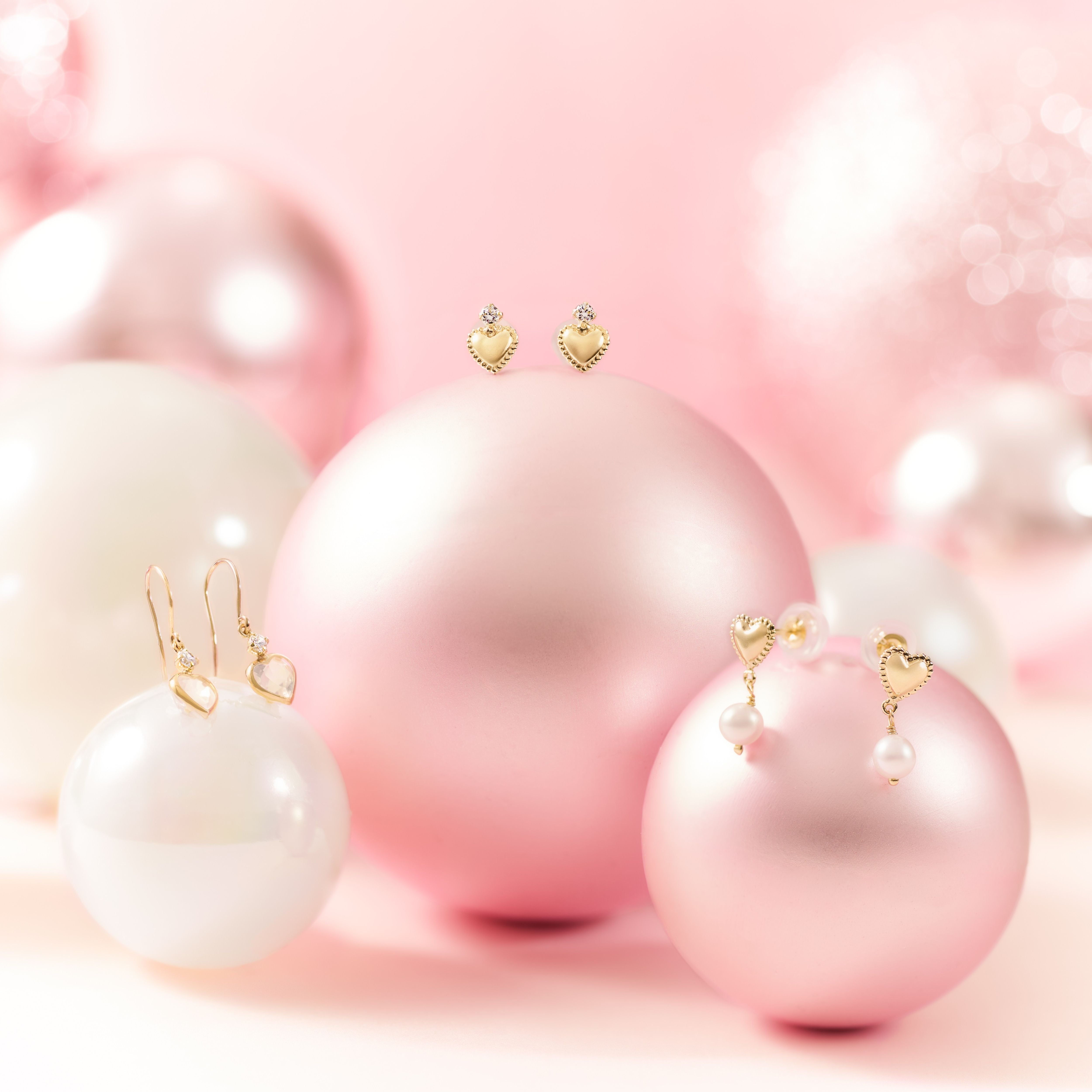 K10 ハート フックピアス - me.（エムイードット）