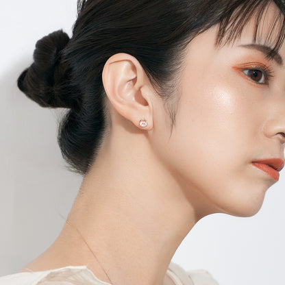 K10 カニ スタッドピアス（ピンク）