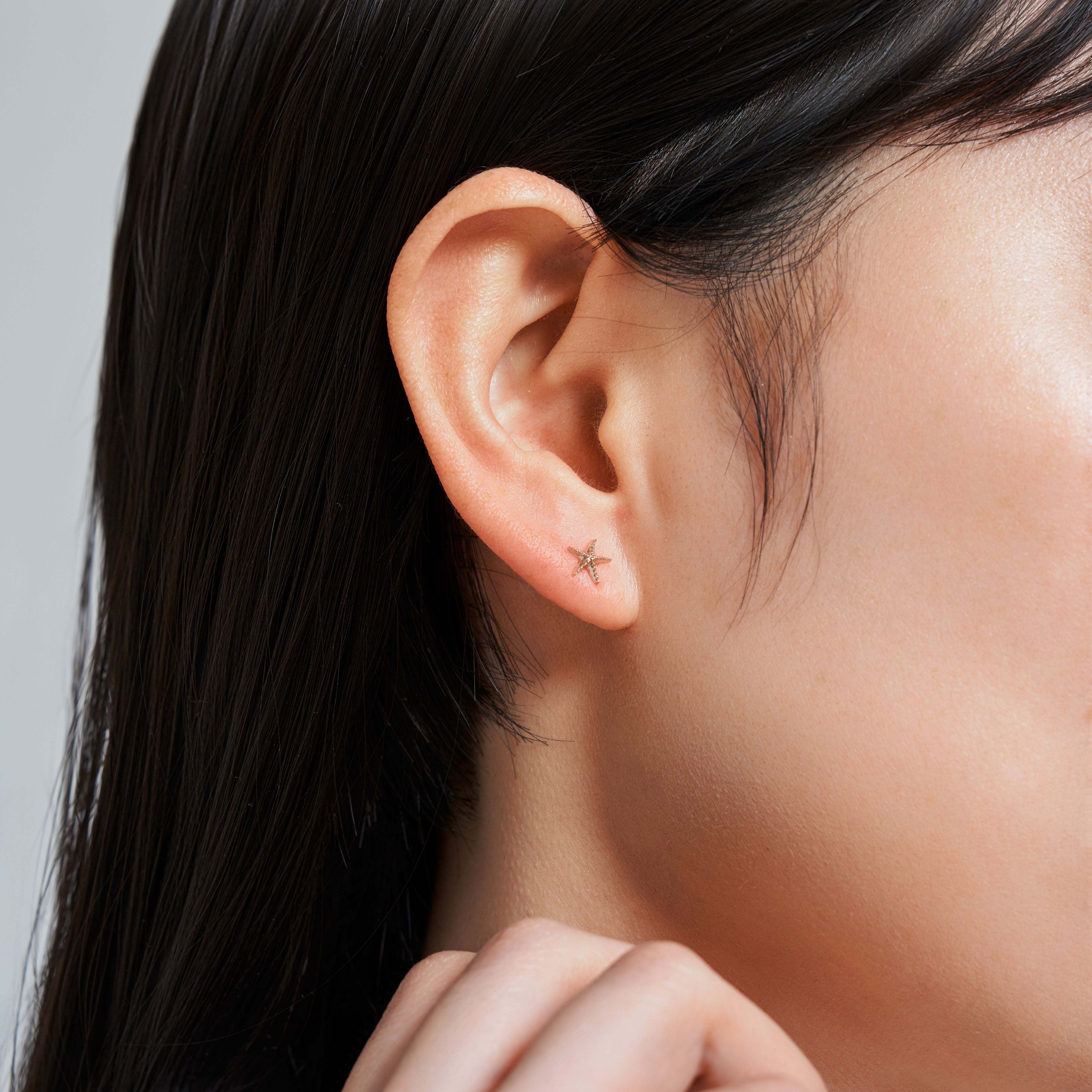 K10PG ヒトデ ピアス - me.（エムイードット）