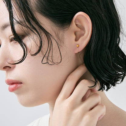 K10 誕生石 イヤリング（11月：シトリン）