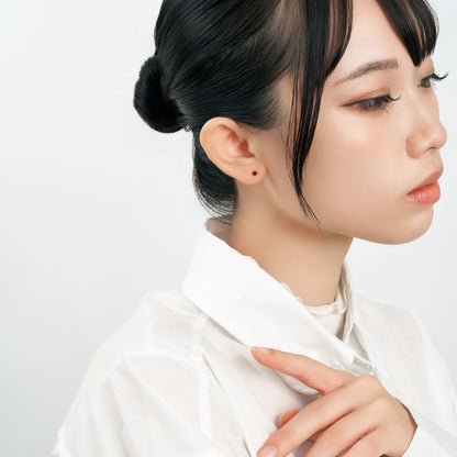 K18 誕生石 スタッドピアス 3mm（1月：ガーネット）