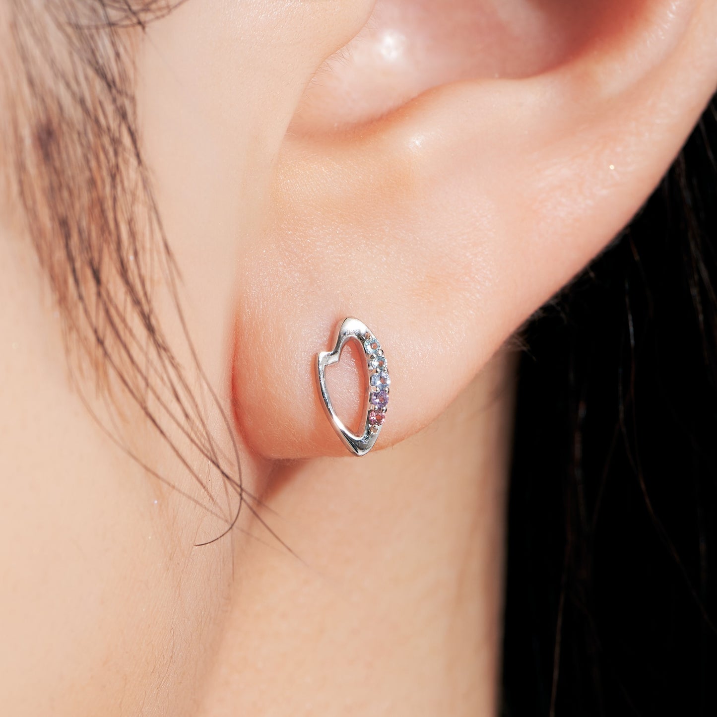 【予約販売】K10WG 夜桜 スタッドピアス