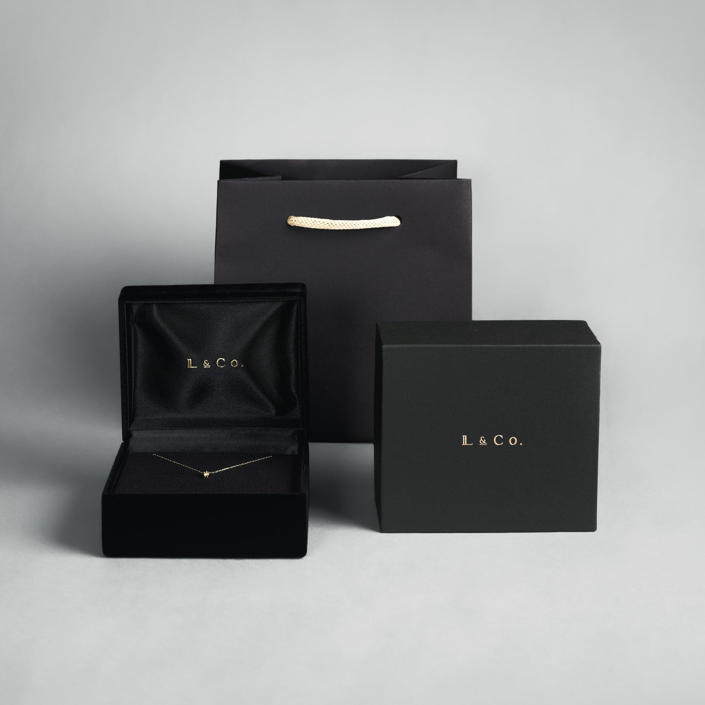 【ギフトラッピング】ブラックギフトボックス＆ショップバッグ