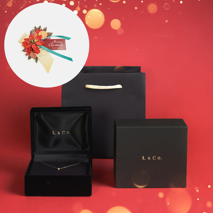 【ギフトラッピング】クリスマス限定 ブラックジュエリーギフトボックスセット