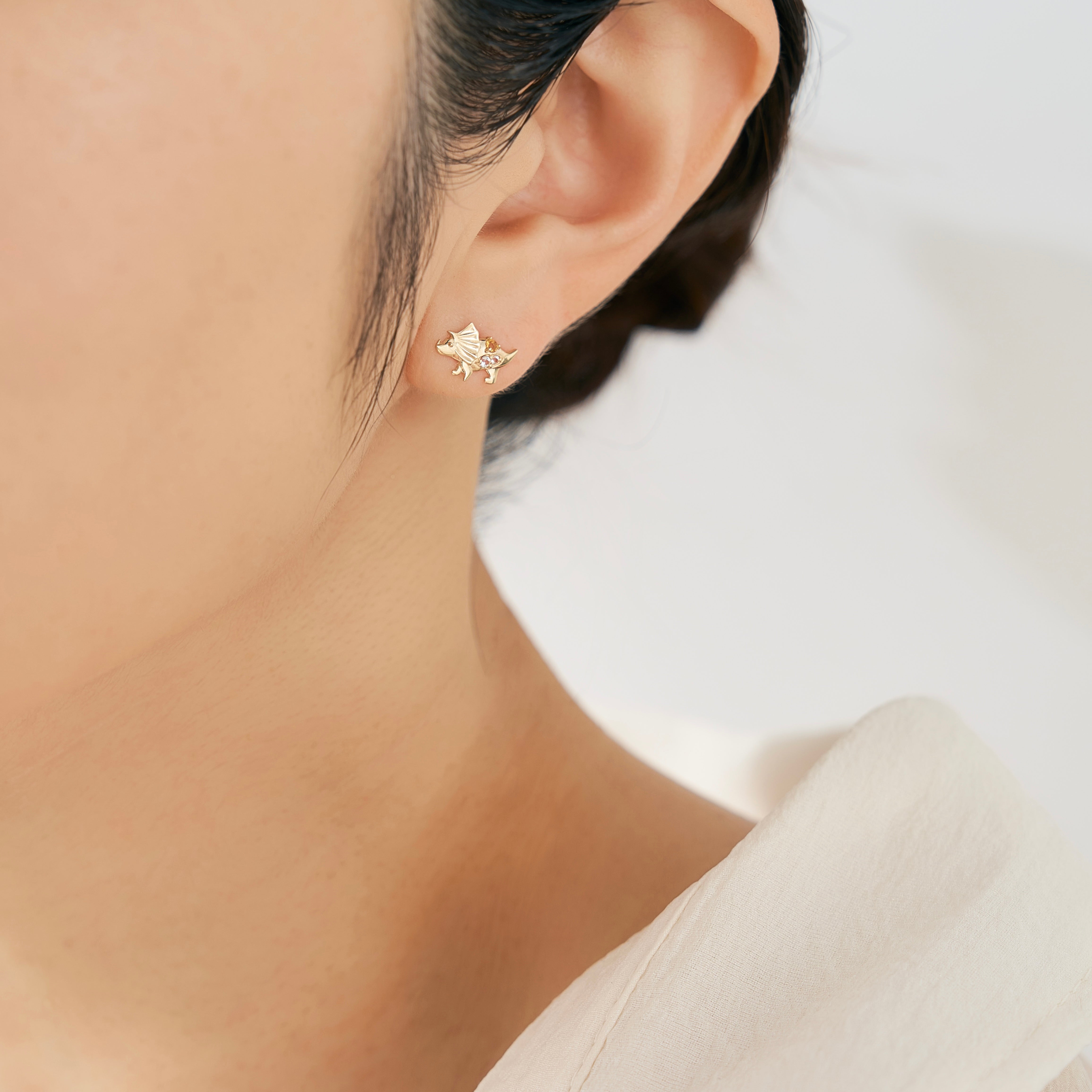 miri@様オーダーのクールなピアス L&Co.(エルアンドコー)】ピアス｜K10 オパール ピアス (43-7740