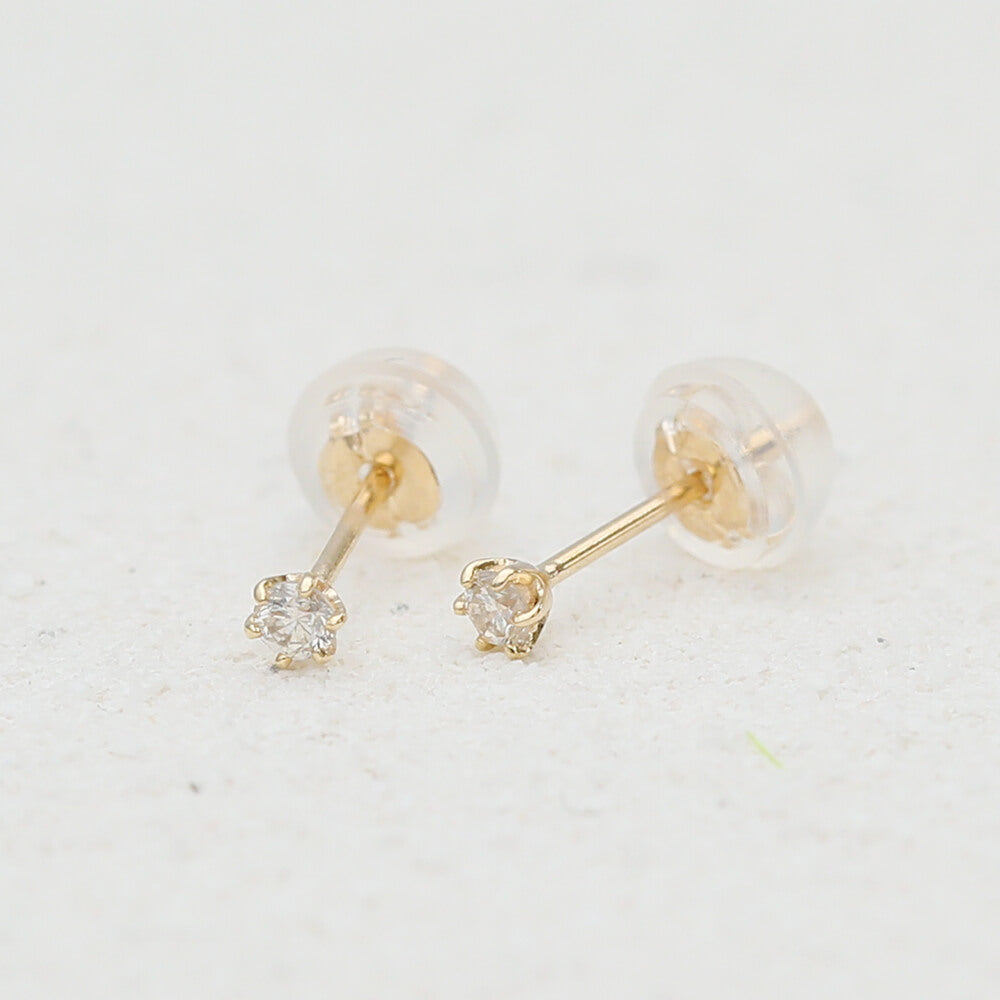 当店だけの限定モデル 【K18】ダイヤモンド0.06ct×2(計0.12ct) 一粒