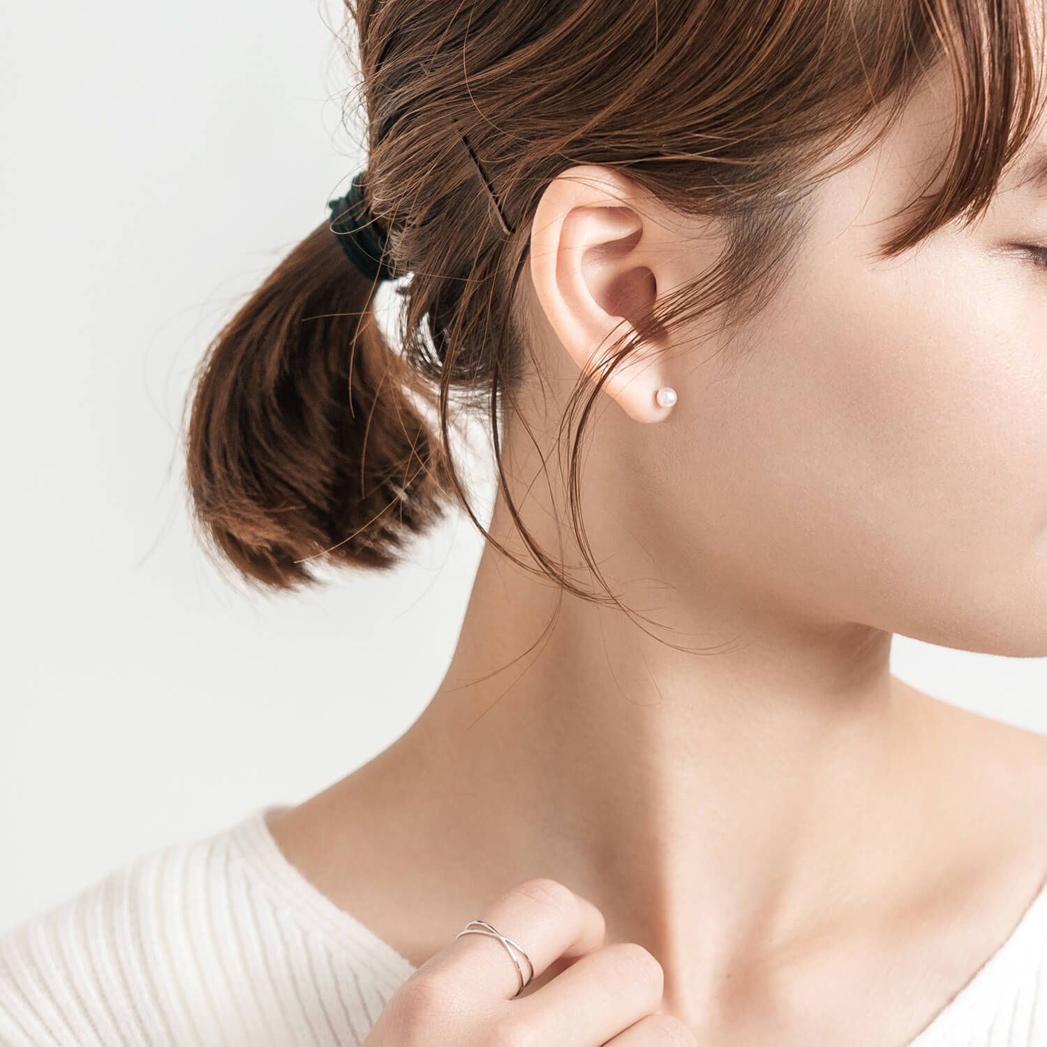 AGMES Paula Earrings/アグメス ドロップボールピアス - ピアス(両耳用)