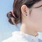 K10 誕生石 6×4 oct スタッドピアス （12月：ラピスラズリ）