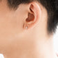 Pt900 地金 中空 スタッドピアス（ひし形：大）