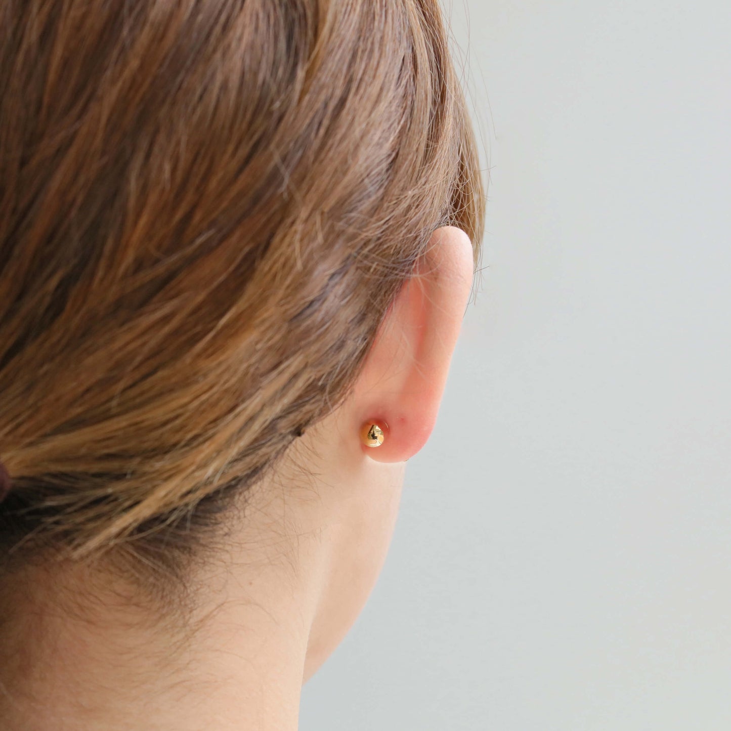 【ピアスキャッチ】K18YG ボール キャッチ（8mm）