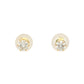 K18 爪留め 誕生石 スタッドピアス（3mm/4mm）【4月ダイヤモンド】